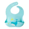 Blue whale pattern Baby bib Silicone rice bag ins Saliva wipes 2026 Item Picture
